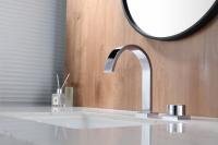 Смеситель для раковины, врезной на 2 отверстия Ganzer GZ01111 хром