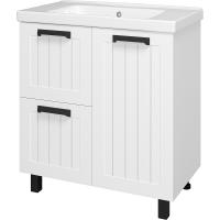 Тумба с раковиной Misty Спарта 80 УТ000013759 Белая матовая