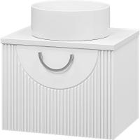 Тумба с раковиной Misty Ярина 60 УТ000025628 подвесная Белая матовая