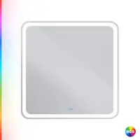 Зеркало Cezares Multicolore CZR-SPC-MC-800-800-RGB-TCH, 80 см, с разноцветной подсветкой и сенсорным выключателем, с памятью