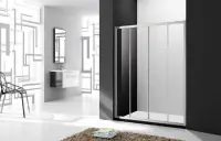 Душевая дверь в нишу Cezares MOLVENO-BF-2-170-C/P-Cr-IV, 170 см, стекло прозрачное антикальций/рифленое, профиль хром