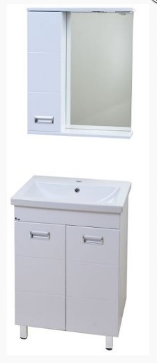 Тумба с раковиной Emmy Монтана 60 с раковиной Como