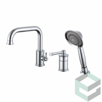 Смеситель на борт ванны врезной Vieir V273532 хром