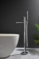 Напольный смеситель для ванны от бренда Ganzer из латуни GZ19181 хром