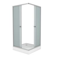 Душевой уголок Niagara Eco NG-008-14Q (80х80х195) низкий поддон(13см), стекло матовое, 2 места