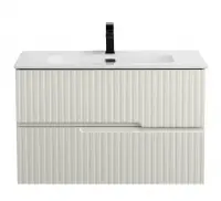 Тумба под раковину Cezares Duet-N-800-2C-SO-AS-P, 80 см, подвесная, альпака брашированная