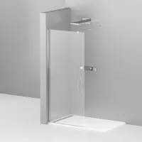 Душевая перегородка Cezares Liberta 90 см со свободным входом, стекло прозрачное, профиль хром, LIBERTA-L-1-90-120-C-Cr