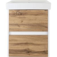 Тумба с раковиной Misty Адриана 45 УТ000010216 подвесная Дуб Вотан Белый