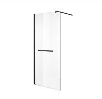 Душевая перегородка Niagara Nova NG-681-90ВLACK (90х195) черный, стекло прозрачное, 1 место