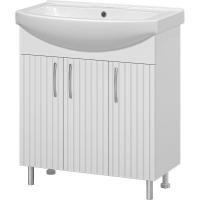 Тумба с раковиной Misty Изео 75 УТ000015763 Белая