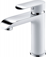 Смеситель однорычажный для раковины Ganzer  GZ22011-F белый/хром