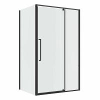 Душевой уголок Niagara Nova NG-35-11AGR-A80GR-34 (110х80х195) прямоугольник, распашная, графит, стекло прозрачное, 2 места