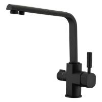 Смеситель KAISER Decor кухня боковой под фильтр Ø35 (черный матовый)