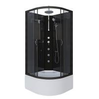 Душевая кабина Niagara Classic NG-6508-14BKTG (90х90х210) высокий поддон(40см),черный,стекло тонированное,4 места