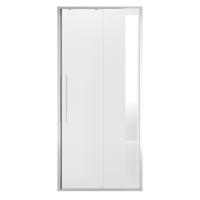 Дверь в нишу Niagara Nova NG-64-9A (90х195) хром, стекло прозрачное, дверь раздвижная, 1 место