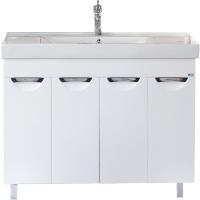 Тумба с раковиной Misty София 100 УТ000000297 Белая глянцевая