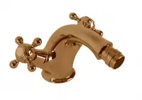 GOLF-BS1-02 Смеситель на биде с донным клапаном бронза, ручки бронза