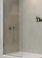 Душевая перегородка со свободным входом Cezares Liberta-L-1-TB-100-C-Cr, 100 см, стекло прозрачное, профиль хром