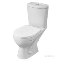 Унитаз-компакт SANTERI УЛЬТРА Тарельчатый, к/в, 1-реж, сид. ПП, белый крап