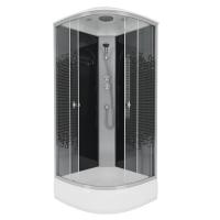 Душевая кабина Niagara Eco NG-3504-14BLACK (90х90х215) средний поддон(26см),стекло мозаика,4 места