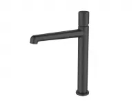 Смеситель для накладной раковины без донного клапана BelBagno UNO-LMC-NERO-W0