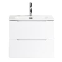 Тумба под раковину подвесная BelBagno ETNA39-600/390-2C-SO-BL-P Bianco Lucido