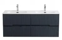 Тумба под раковину Cezares Duet-N-1200-4C-SO-2-GR-P, 120 см, подвесная, Grafito