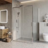 Душевой уголок BelBagno LUCE-AH-1-130/100-C-Cr 130x100, хром