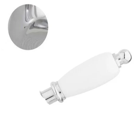 ELITE-DIM-01-Bi Встраиваемый однорычажный смеситель для душа, исполнение хром, ручка белые