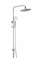 Душевая система с тропическим душем (без смесителя)Vieir V25001 хром