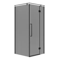 Душевой уголок Niagara Nova NG-2831-34BLACK (90х90х195) квадрат, черный матовый, дверь распашная, стекло тонированное, 1 место