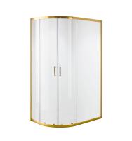 Душевой уголок Niagara Nova NG-6421-08GOLD (120х80х195) асимметрия, золото, двери раздвижные, стекло прозрачное, 1место