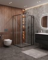 Душевой уголок CEZARES MOLVENO-AH-21-90+30-C-GM-IV