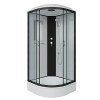 Душевая кабина Niagara Classic NG-6702-14 (100х100х215) средний поддон(26см),черный,стекло прозрачное,4 места