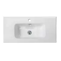 Раковина керамическая BelBagno BB800/390ETL, 81.5 x 39.8 x 16.7 см, белый