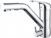 Смеситель для кухни с подключением к фильтру Ganzer GZ16026 хром