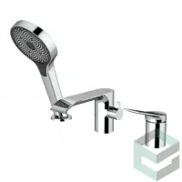 Смеситель на борт ванной с душем Vieir V343532 хром