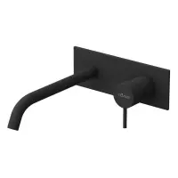 Смеситель для раковины Cezares LEAF-BLI1-L-NOP, черный матовый