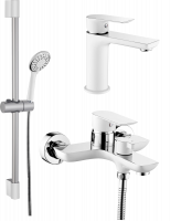 Душевой комплект для ванной комнаты из смесителя для ванны, смеситель для раковины, душевая стойка GZ21037-F от бренда Ganzer