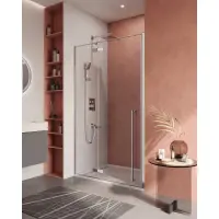 Душевая дверь Cezares LINER-B-12-120-C-Cr-L/LINER-B-12-120-C-Cr-R, 120 см, левая/правая, стекло прозрачное, профиль хром