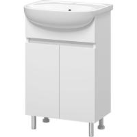 Тумба с раковиной Misty Элегия 55 УТ000008220 Белая