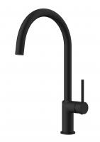 Смеситель KAISER Vita для кухни Ø25, гайка /Латунь/Чёрный матовый