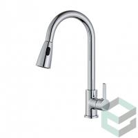 Смеситель для кухни с выдвижной лейкой Vieir V15015 хром