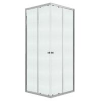 Душевой уголок Niagara Eco NG-1008-14QMT (80х80х190) квадрат, раздвижное, хром, стекло матовое, 1 место