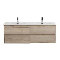 Тумба под раковину подвесная BelBagno KRAFT-1200-4C-SO-2-RGB Rovere Galifax Bianco