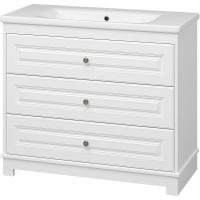 Тумба с раковиной Misty Ларго 100 УТ000023207 Белая матовая