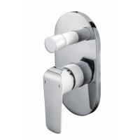 Смеситель KAISER Glory скрытый монтаж с переключателем на душ Ø35/белый+хром