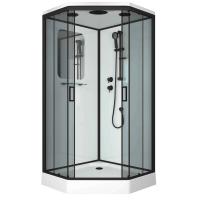 Душевая кабина Niagara Premium NG-6901-01D BLACK (90х90х220) низкий поддон(16 см),черный,стекло тонированное,4 места