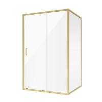 Душевой уголок Niagara Nova NG-42-12AG-A90G (120х90х195) прямоугольник, золото, двери раздвижные, стекло прозрачное, 2 места