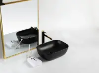 Раковина BelBagno BB1302-H301, 50 х 40 см, накладная, цвет чёрный матовый